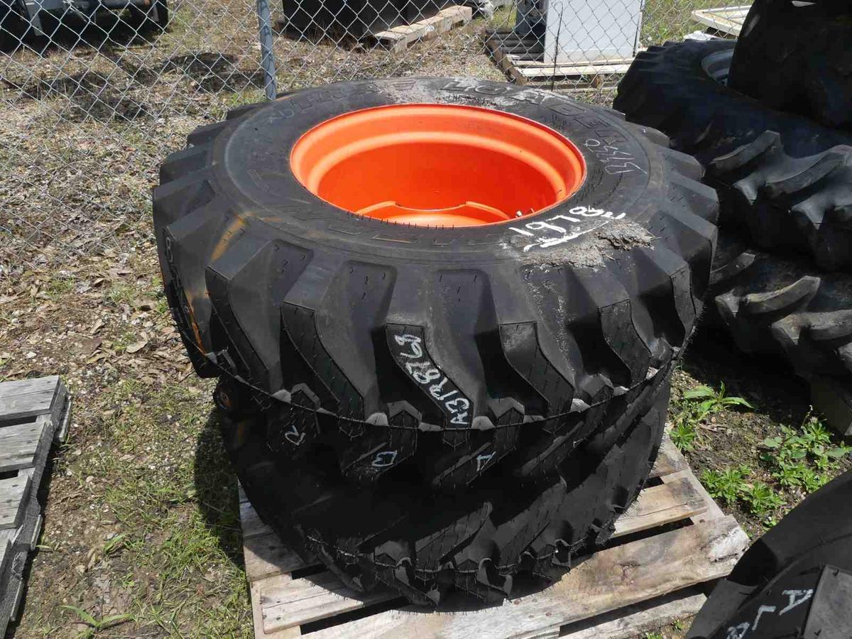 (2) 15x19.5 Tires w/ Rims