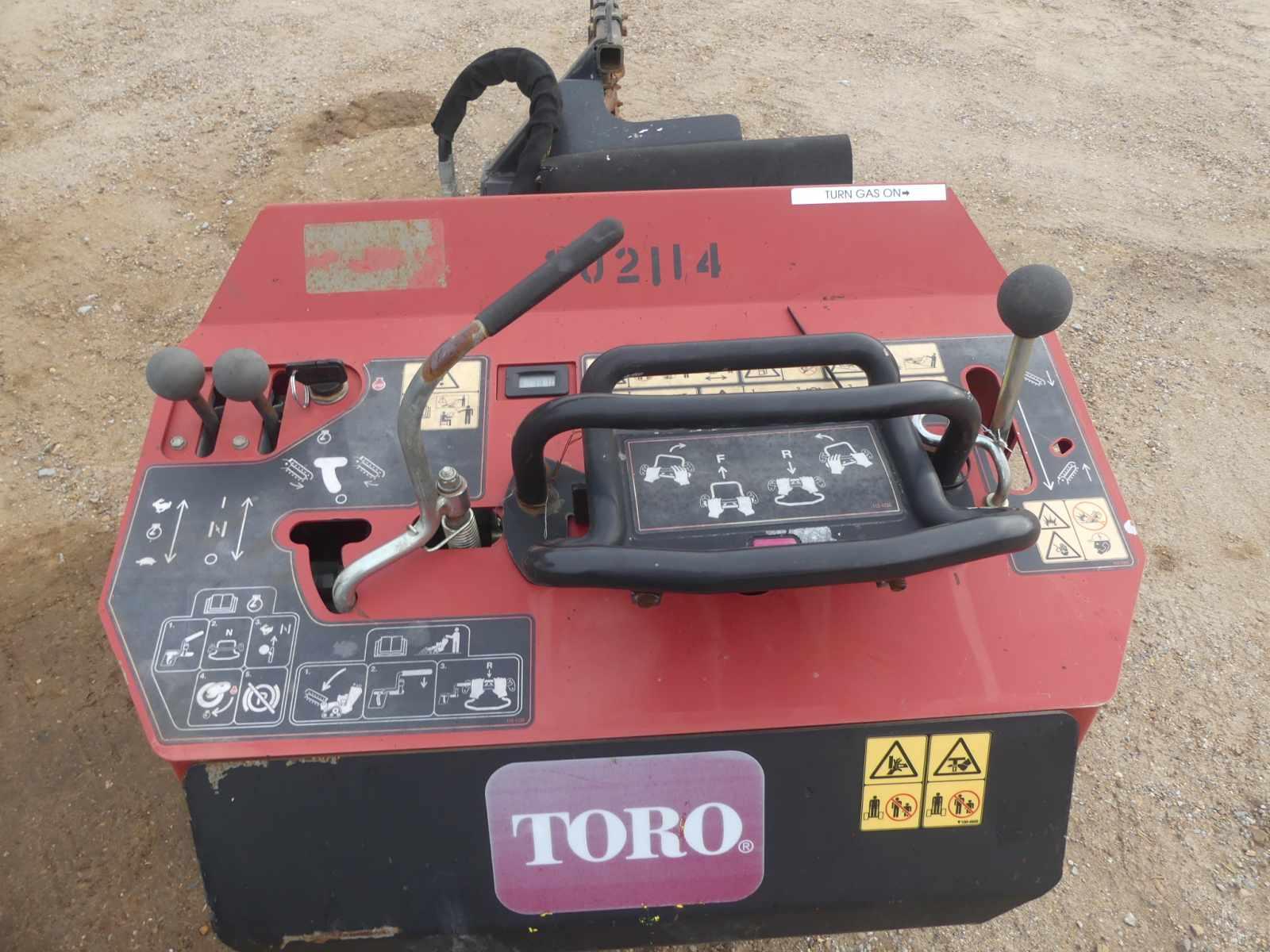 2018 Toro TRX-16 Walk-behind Trencher, s/n 402812242: Gas Eng., Rubber Trac