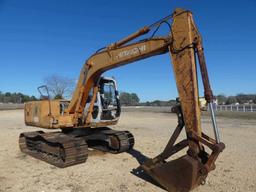 Hitachi EX100-2 Excavator, s/n 12L-31137 (Salvage): A/C, Manual Thumb, Mete