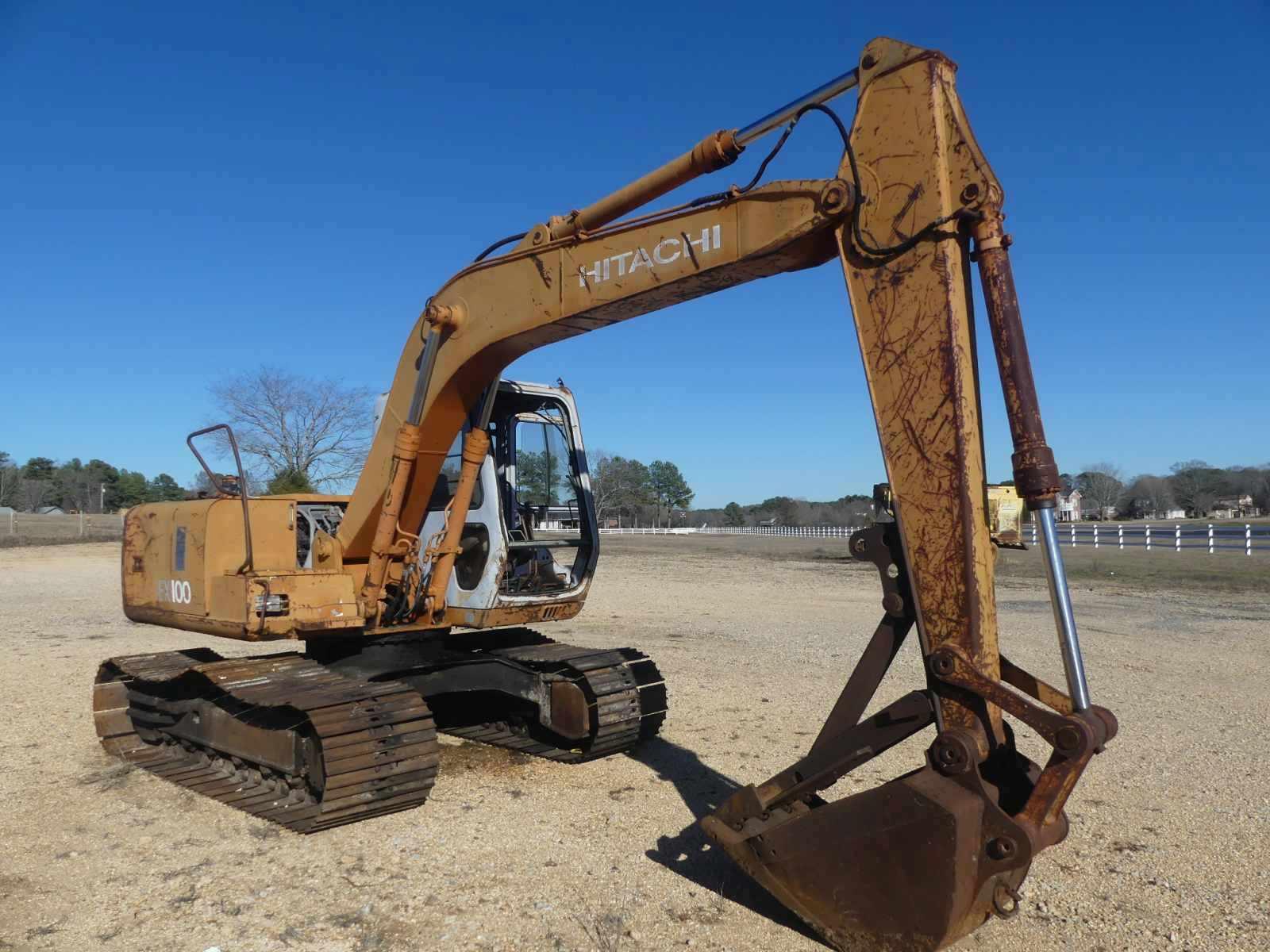 Hitachi EX100-2 Excavator, s/n 12L-31137 (Salvage): A/C, Manual Thumb, Mete