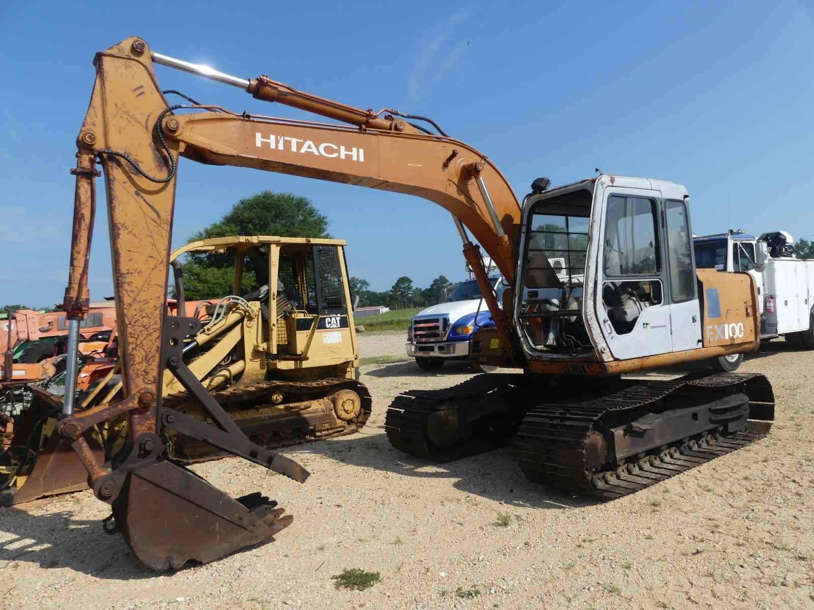 Hitachi EX100-2 Excavator, s/n 12L-31137 (Salvage): A/C, Manual Thumb, Mete