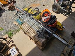 Survey Equipment, Hard Hats w/ Face Sheild, Survey Measuring Stakes