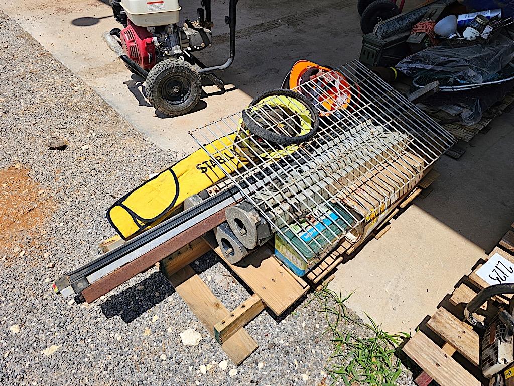 Survey Equipment, Hard Hats w/ Face Sheild, Survey Measuring Stakes
