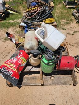 (8) Pump Sprayers, (1) Metal Pump Sprayers, Misc Items