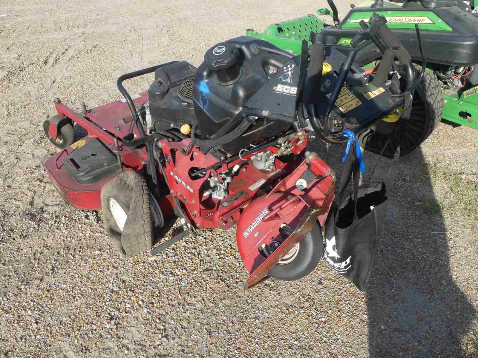 Exmark Turf Tracer Stand-behind Mower, s/n 402330137: Meter Shows 1350 hrs