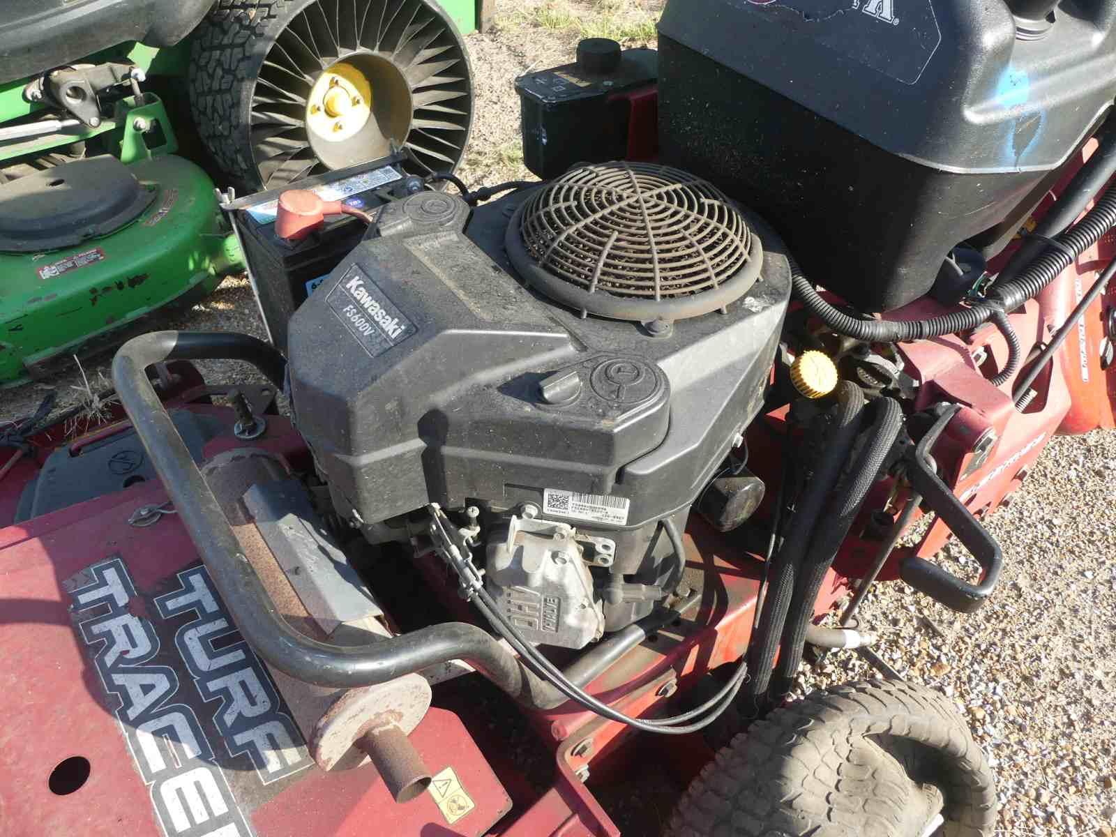 Exmark Turf Tracer Stand-behind Mower, s/n 402330137: Meter Shows 1350 hrs