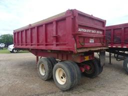 1982 Fontaine Dump Trailer, s/n 1A1R22208C1601429