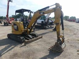 2017 Cat 303.5E2 Mini Excavator, s/n JWY03018: 4-post Canopy, Rubber Tracks