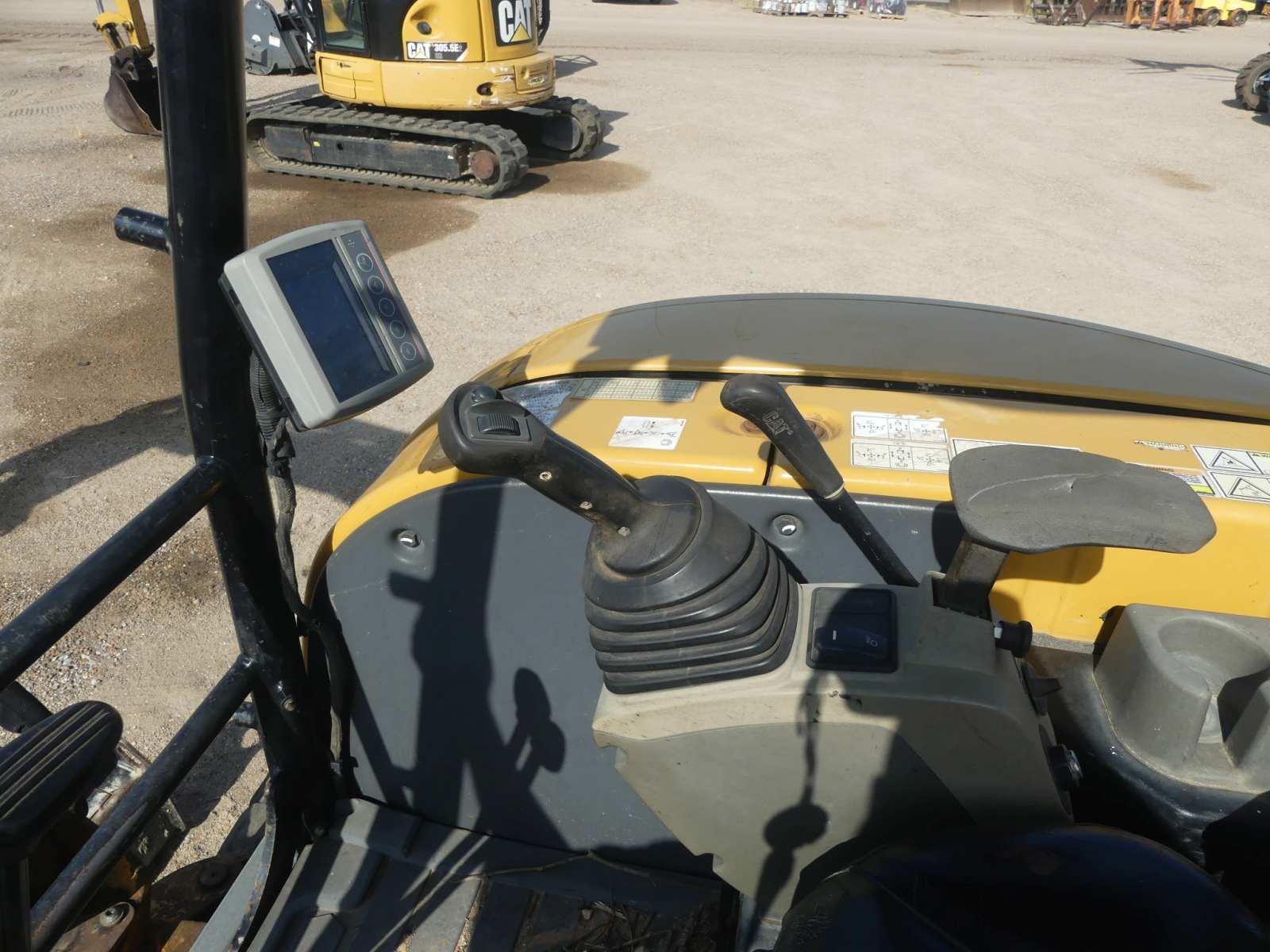 2017 Cat 303.5E2 Mini Excavator, s/n JWY03018: 4-post Canopy, Rubber Tracks