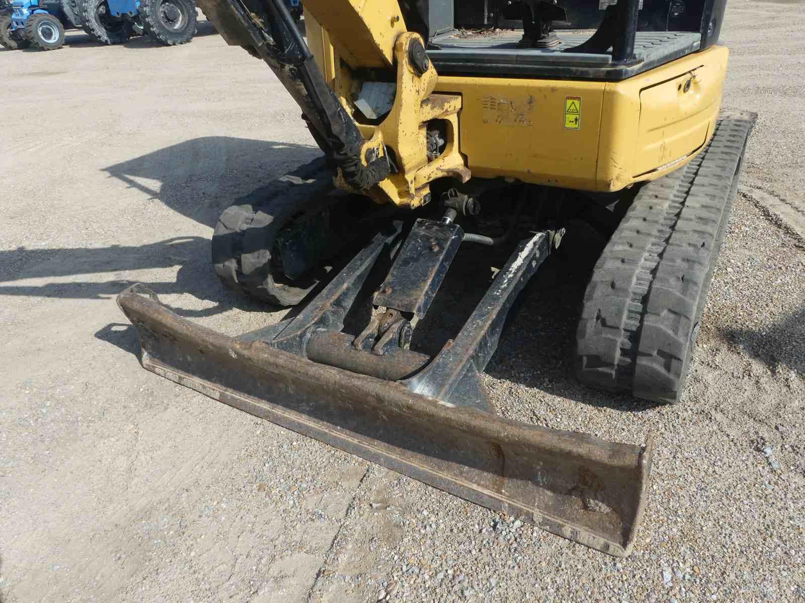 2017 Cat 303.5E2 Mini Excavator, s/n JWY03018: 4-post Canopy, Rubber Tracks