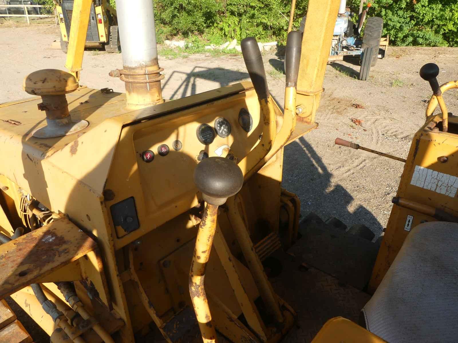 Komatsu D20P Dozer, s/n 50323: 4-post Canopy, 6-way Blade, Pyramid Tracks,