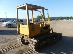Komatsu D20P Dozer, s/n 50323: 4-post Canopy, 6-way Blade, Pyramid Tracks,