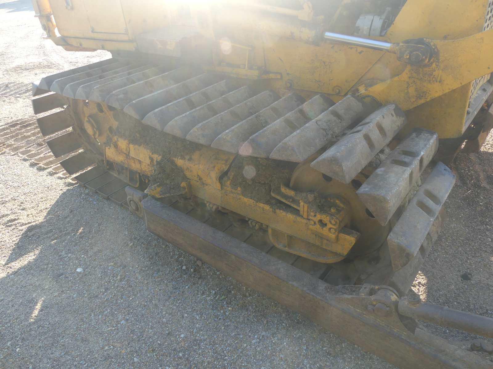 Komatsu D20P Dozer, s/n 50323: 4-post Canopy, 6-way Blade, Pyramid Tracks,