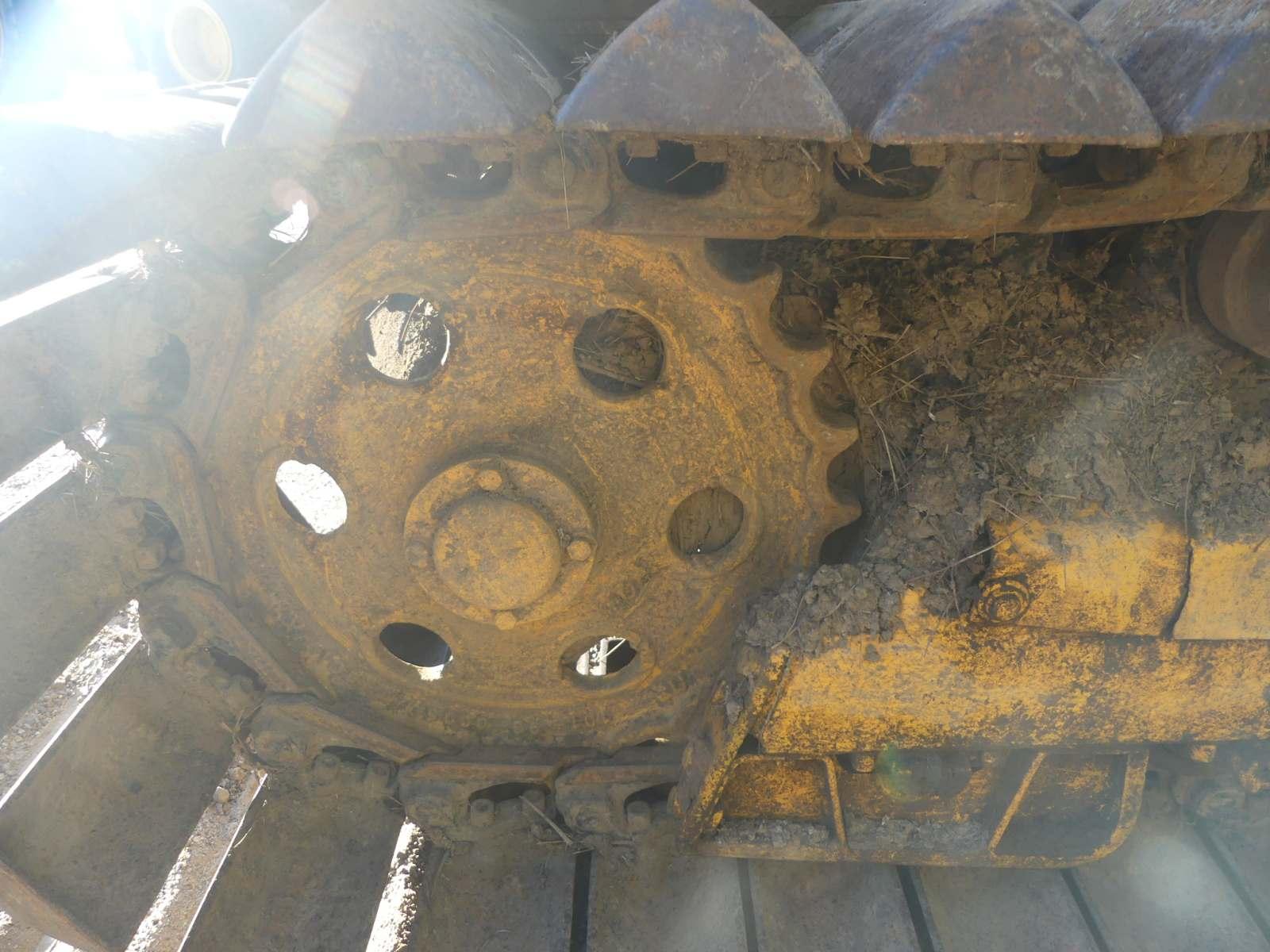 Komatsu D20P Dozer, s/n 50323: 4-post Canopy, 6-way Blade, Pyramid Tracks,