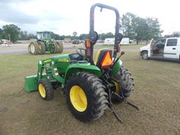 2017 John Deere 3032E Tractor, s/n 1LV3032EAHH112493: Rollbar, JD D160 Load