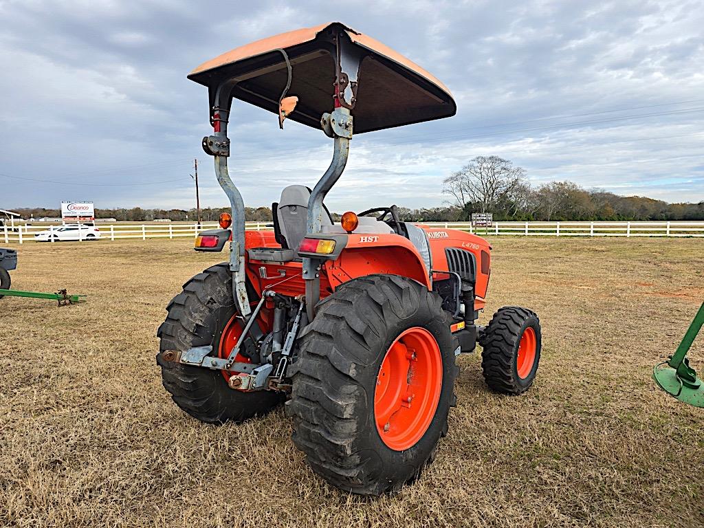 Kubota L4760HST 4WD Tractor, s/n 028722: 19 hrs
