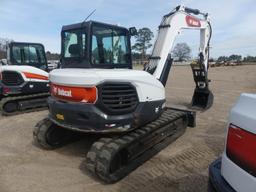 2021 Bobcat E88 Midi Excavator, s/n B4NM11124: C/A, Hyd. Thumb, Rubber Trac