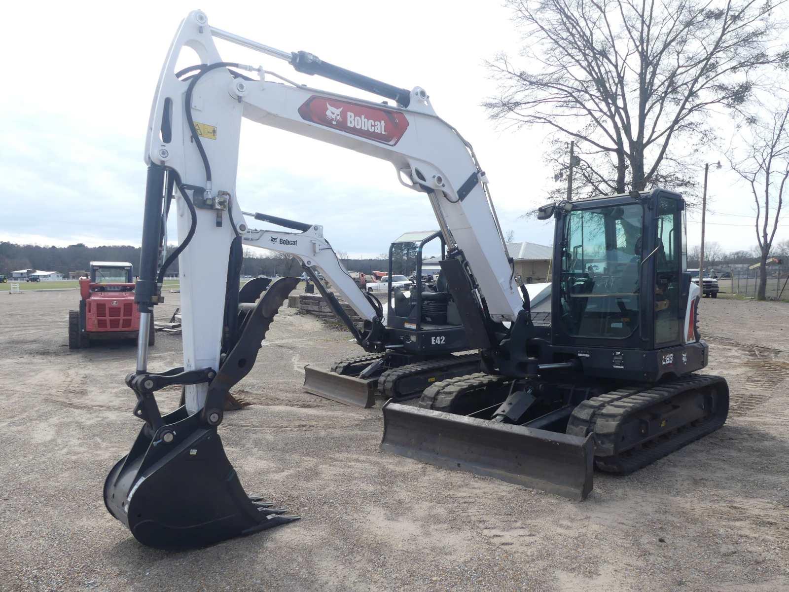 2021 Bobcat E88 Midi Excavator, s/n B4NM11124: C/A, Hyd. Thumb, Rubber Trac