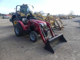 Massey Ferguson 1739E MFWD Tractor, s/n DJL04205: Rollbar, L105E Loader w/