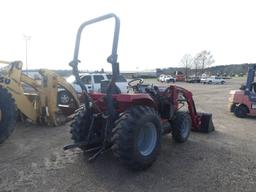 Massey Ferguson 1739E MFWD Tractor, s/n DJL04205: Rollbar, L105E Loader w/