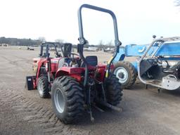 Massey Ferguson 1739E MFWD Tractor, s/n DJL04205: Rollbar, L105E Loader w/