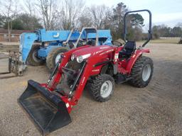 Massey Ferguson 1739E MFWD Tractor, s/n DJL04205: Rollbar, L105E Loader w/