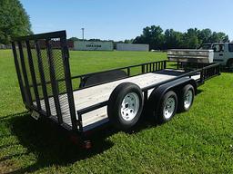2015 Big Tex 50LA 18' Trailer, s/n 16VNX1829F3008073: T/A, Bumper-pull, Rem