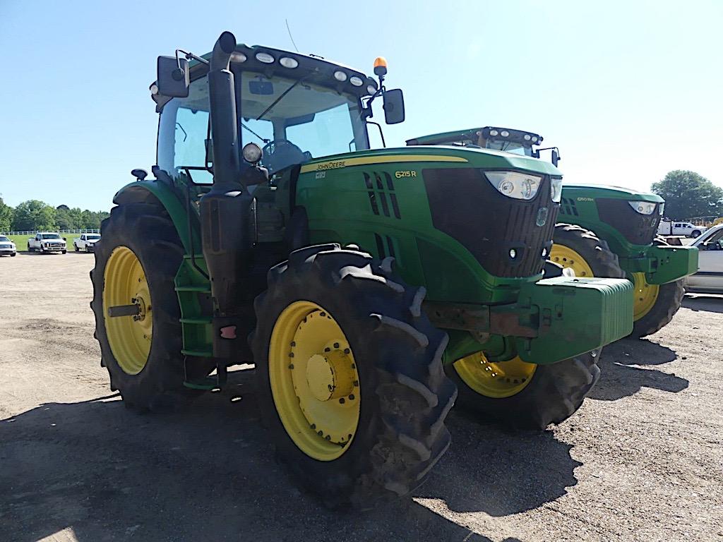 John Deere 6215R MFWD Tractor, s/n 1RW6215RAFD020294: C/A, Front Weights, R