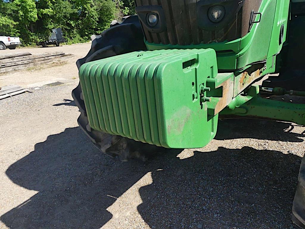 John Deere 6215R MFWD Tractor, s/n 1RW6215RAFD020294: C/A, Front Weights, R