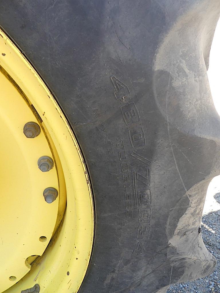 John Deere 6215R MFWD Tractor, s/n 1RW6215RAFD020294: C/A, Front Weights, R