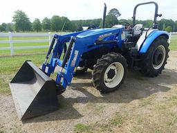 2020 New Holland Workmaster 75 MFWD Tractor, s/n ALAX01446: Rollboard, NH 5