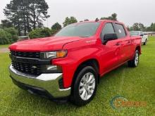 2021 Chevy Silverado 4WD Pickup, s/n 3GCPYBEK0MG369147: 4-door, Odometer Shows 21K mi.