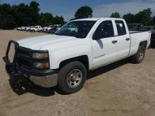 2015 Chevy Silverado 1500 4WD Pickup, s/n 1GCVKPEC6FZ287389: Crew Cab, 5.3L