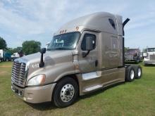 2014 Freightliner Cascadia Truck Tractor, s/n 3AKJGLD53ESBT5258: T/A, Sleep