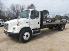 2000 Freightliner FL70 Flatbed Truck, s/n 1FV6HJAC1YHG58965: S/A, 5-sp., 17