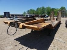 Chancey 40T-LBT Trailer, s/n 72-1545LBT40: T/A, 3' Dovetail, Hyd. Fold Down