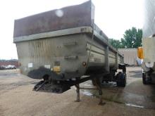 2007 Lufkin 30' End Dump Trailer, s/n 1L01C313771164602: Tri-axle, Air Lift
