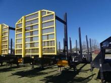 2024 FMI 40' 4-bolster Log Trailer, s/n 1F9F1PJ23RL494011: w/ Headache Rack