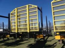 2024 FMI 40' 4-bolster Log Trailer, s/n 1F9F1PJ22RL494002: w/ Headache Rack