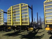 2024 FMI 40' 4-bolster Log Trailer, s/n 1F9F1AJ2RL494020: w/ Headache Rack