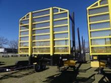 2024 FMI 40' 4-bolster Log Trailer, s/n 1F9F1PJ20RL494015: w/ Headache Rack