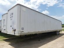 2000 Stoughton 53' Van Trailer, s/n 1DW1A5327YS336508: T/A, Rear Barn Doors