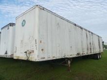 1993 Wabash 53' Van Trailer, s/n 1JJV532Y6PL186462: T/A, Rear Barn Doors
