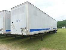 1999 Wabash 53' Van Trailer, s/n 1JJV532W4XL509020: T/A, Rear Roll Up Door