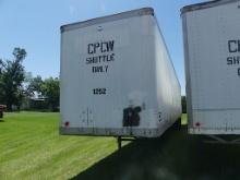 2006 Lufkin 53' Van Trailer, s/n 1L01A532261161174: T/A, Rear Barn Doors
