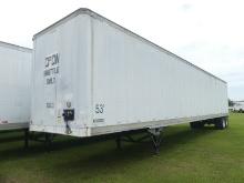 2000 Stoughton 53' Van Trailer, s/n 1DW1A5327YS328912: T/A, Rear Barn Doors