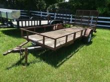 5x12 Trailer (No Title - Bill of Sale Only): Bumper-pull, Ramp