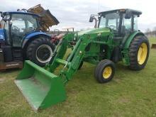 John Deere 6115D Tractor, s/n 1P06115DVDM050967: 2wd, C/A, Heat, JD H310 Lo