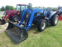 New Holland Workmaster 105 MFWD Tractor, s/n NH1568884: 632TL Loader w/ Bkt