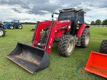 Massey Ferguson 5609 MFWD Tractor, s/n D176061: C/A, Loader w/ Bkt., 3 Remotes, Meter Shows 765 hrs